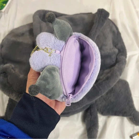 Kuromi large plush shoulder bag with small plush coin purse bundle - Picture 4 of 5